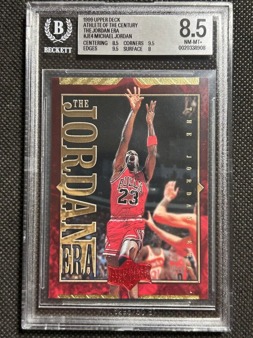 1999 Upper Deck MJ Ath Cen Michael Jordan Jordan Era #JE4 BULLS BGS 8.5 NM-MINT+